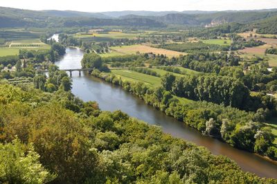 Dordogne seen from domme in périgord