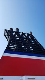 Low angle view of building against clear sky