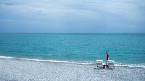 Scenic view of sea against sky