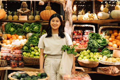 Various vegetables for sale at market