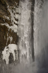 Scenic view of waterfall