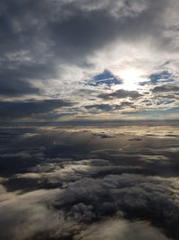 Scenic view of cloudscape during sunset