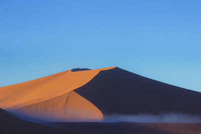 Low angle view of a desert