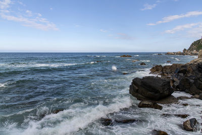 Scenic view of sea against sky