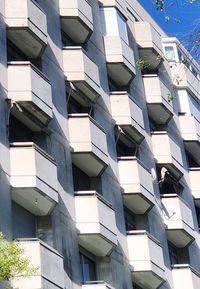 Low angle view of building against clear sky