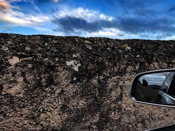 Car on road against sky