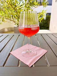 Close-up of drink on table