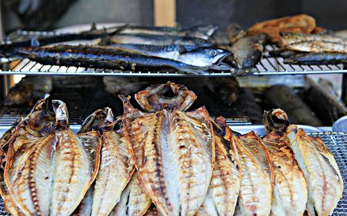 Close-up of fish for sale at market