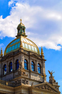 Low angle view of historical building against sky