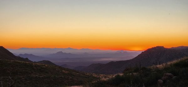 Mountain sunset