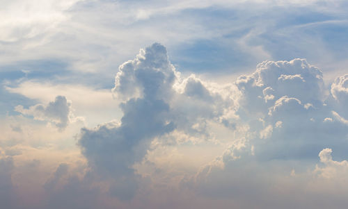 Low angle view of clouds in sky