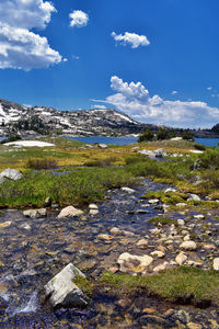 Upper lower jean lake titcomb basin wind river range rocky mountains wyoming hiking elkhart park 