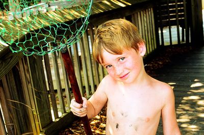 Portrait of cute boy