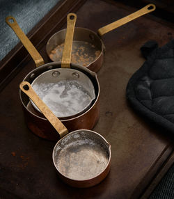 Vintage measuring cups for a batch of cookies