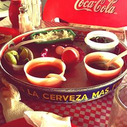 Close-up of served food