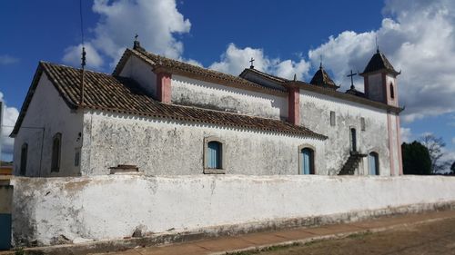 Low angle view of building against sky