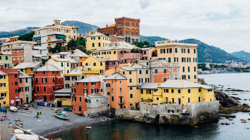 Buildings in city at waterfront