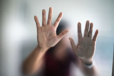 Close-up of human hand