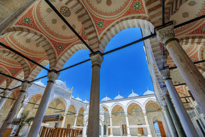 Low angle view of historical building