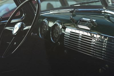Close-up of vintage car