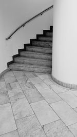 Low angle view of staircase against building