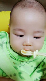 Close-up portrait of girl