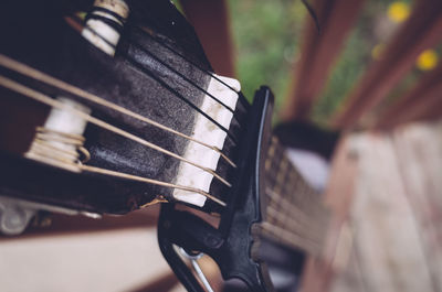 Close-up of guitar