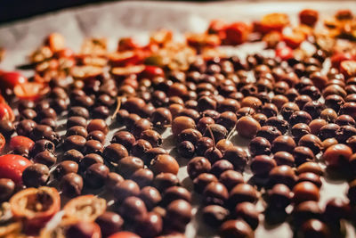 Close-up of coffee beans