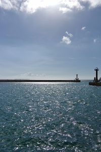 Scenic view of sea against sky