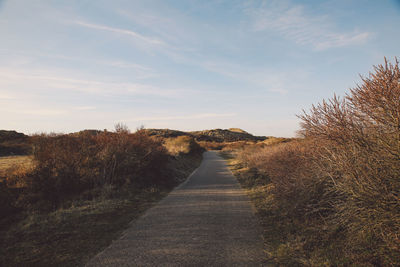 Footpath against sky