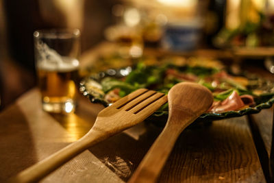 Close-up of drink on table