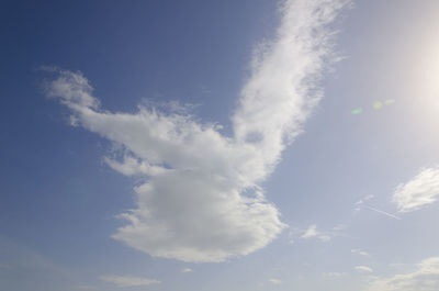 Low angle view of clouds in sky