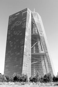 Low angle view of modern building