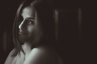 Close-up of young woman
