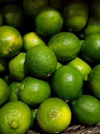 Full frame shot of lemons in market