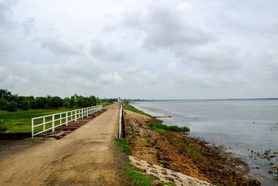 View of empty road against sky