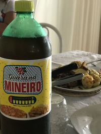 Close-up of drink on table