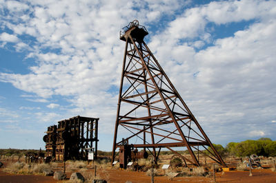 Low angle view of built structure against sky