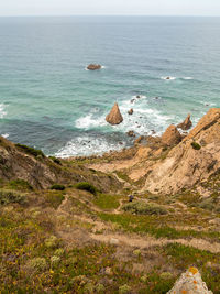 Scenic view of sea against sky