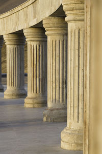 Columns of historical building