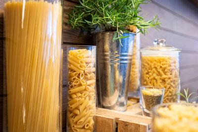 Close-up of food on table