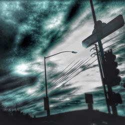 Low angle view of cloudy sky