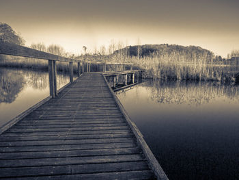 Footbridge over river