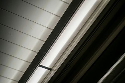 Low angle view of illuminated ceiling in building