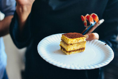 Close-up of cake on table