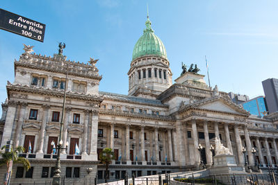 Low angle view of historical building against sky