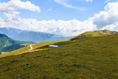 Scenic view of landscape against sky