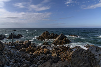 Scenic view of sea against sky