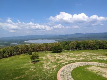 Scenic view of landscape against sky