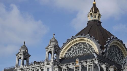 Low angle view of building against sky